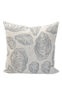 Oyster Shell Pillow - Cape Cod Grey - Design No. Five