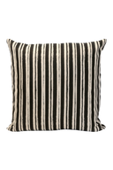 Painterly Stripe Pillow - Black - Design No. Five
