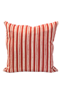 Painterly Stripe Pillow - Nantucket Red - Design No. Five