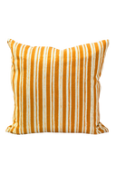 Painterly Stripe Pillow - Sunny Ochre - Design No. Five