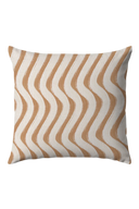 Wavy Stripe Pillow - Brown - Design No. Five