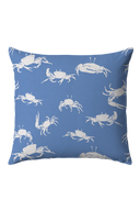 Fiddler Crab Pillow - Blue and White - Design No. Five