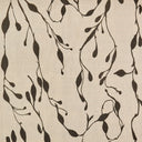 Seaweed XL Black on Natural Linen - Design No. Five