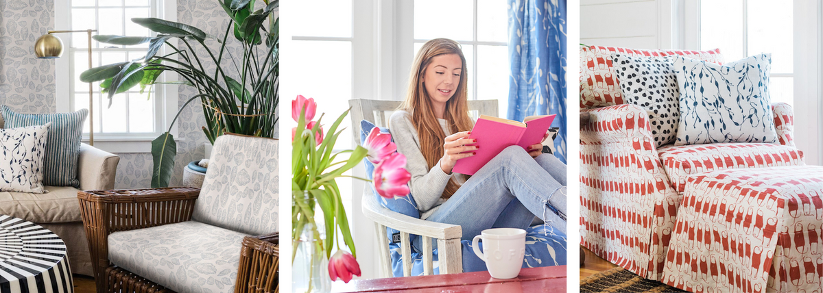 Coastal designs brought to life on 100% Belgian Linen
