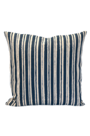 Painterly Stripe Pillow - Navy - Design No. Five