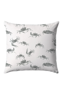 Fiddler Crab Pillow - Grey and White - Design No. Five