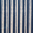 Painterly Stripe in Mariner's Blue on Natural Linen - Design No. Five